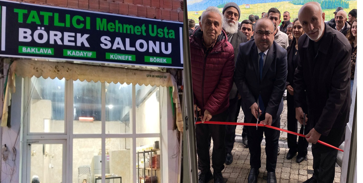 Tatlıcı Mehmet Usta Börek Salonu Törenle Açıldı